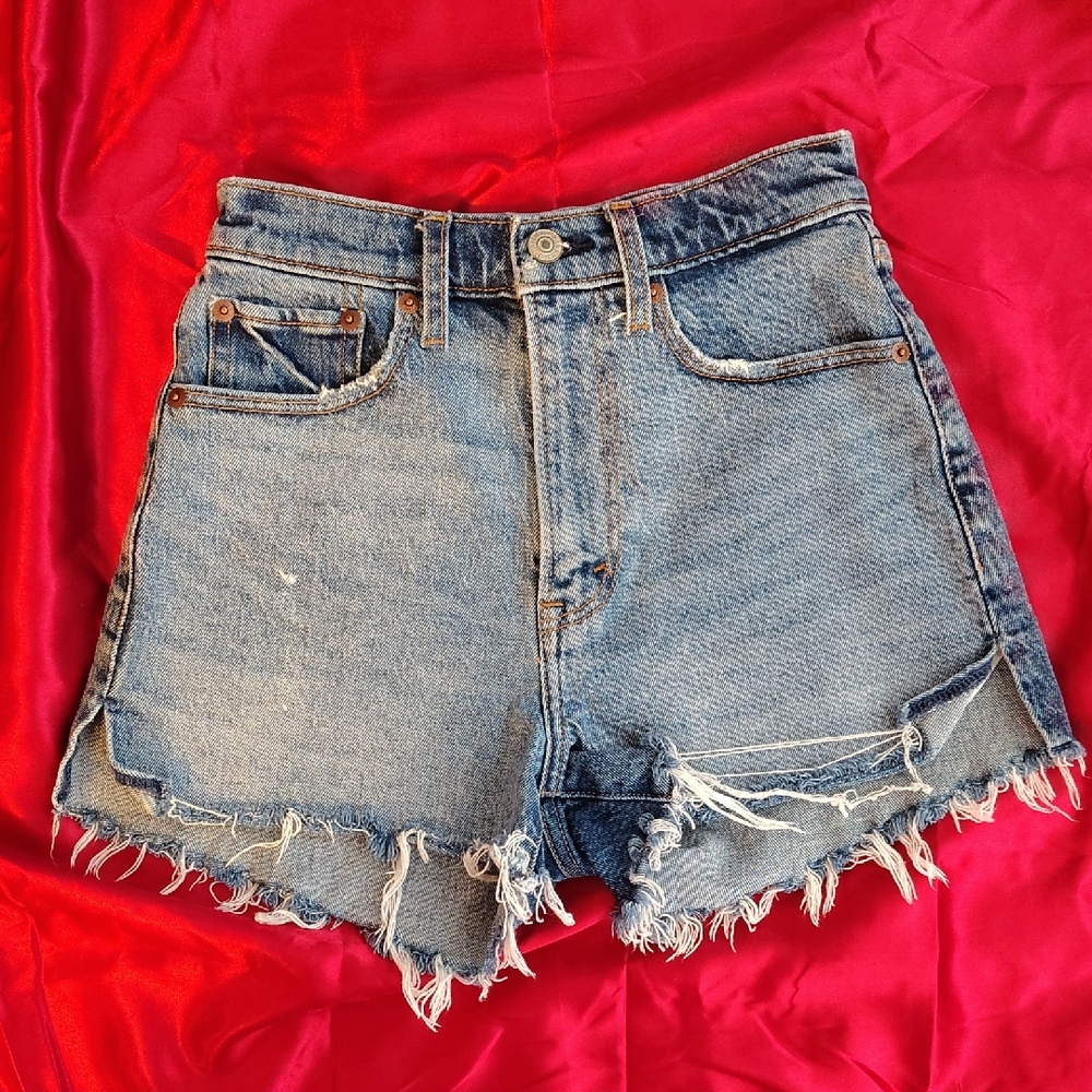 Abercrombie & Fitch High Waist Denim Shorts